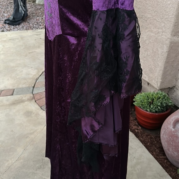 Halloween Medieval witch enchantress princess renaissance cosplay  vamp dress L - Picture 8 of 16